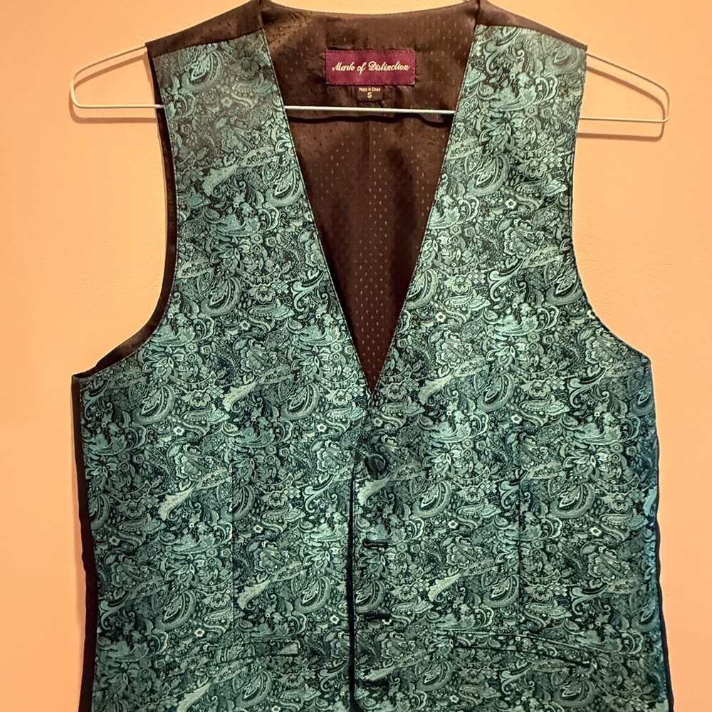 Green Paisley Vest
